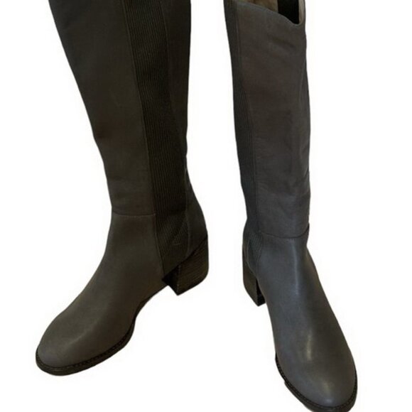 Eileen Fisher Graphite Gray Destry Knee High Boot